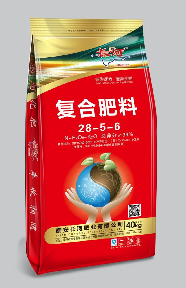 長(zhǎng)河復(fù)合肥料28-5-6  中氯40kg